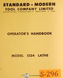 Standard Modern Tool-Standard Modern Tool 1120 and 1334, Lathes, Operations Parts Manual 1972-1120-1334-03